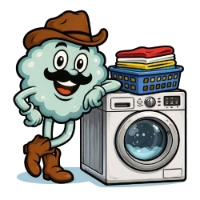 Kersey Laundromat mascot